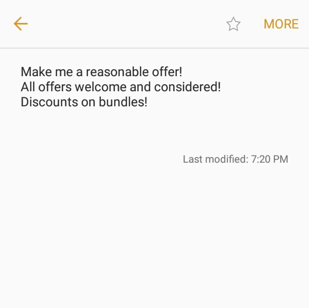 Make an offer